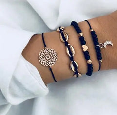 Bead Chain Bracelet Set Anklet Family Shopolf