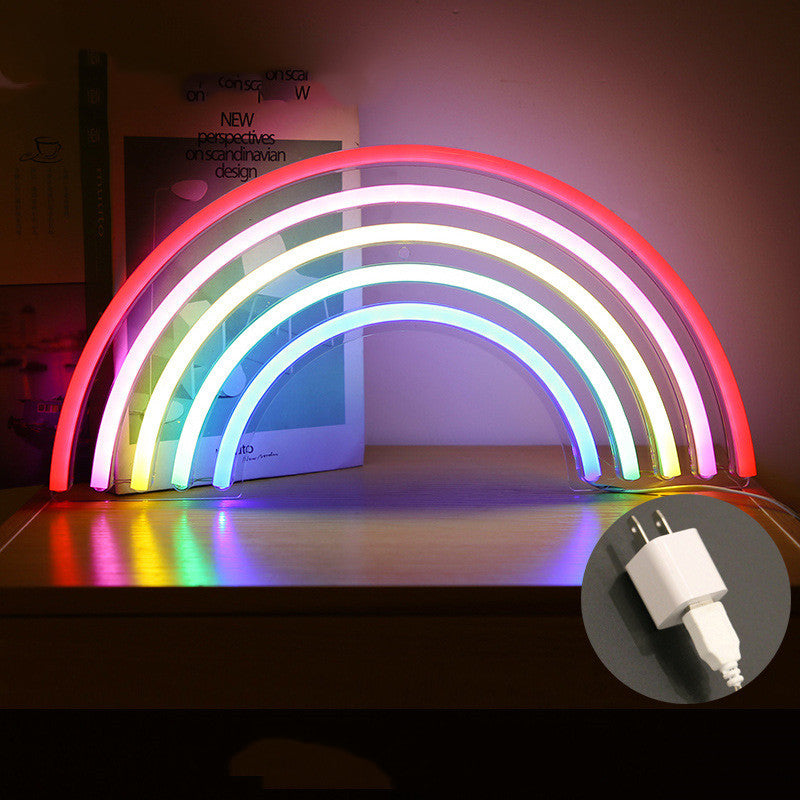 Neon Rainbow Wall Light | Creative LED Bar Atmosphere