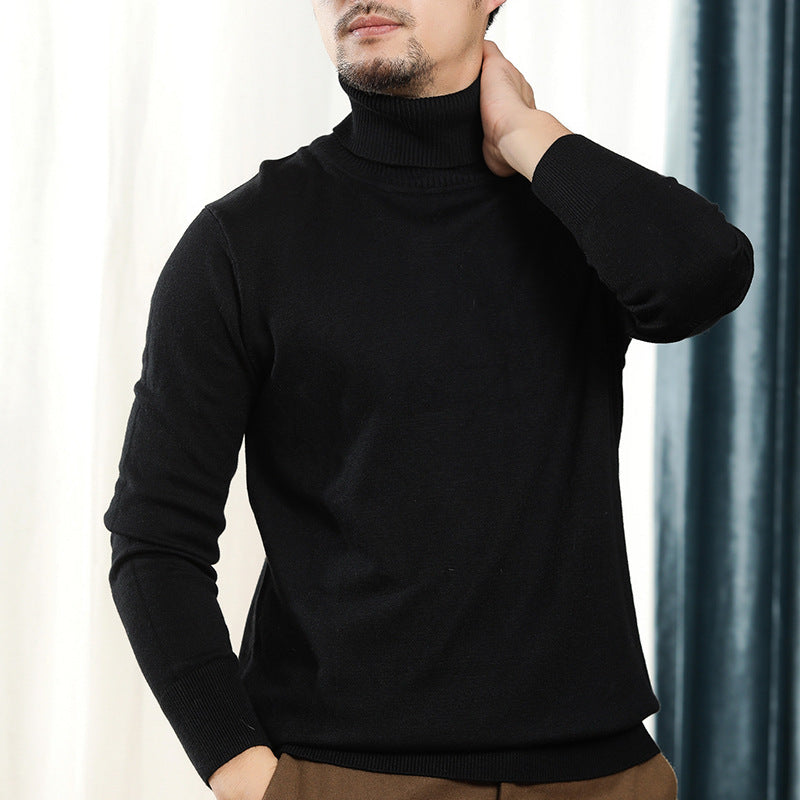 Men's Loose Knit Long Sleeve Solid Sweater