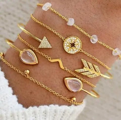 Bead Chain Bracelet Set Anklet Family Shopolf