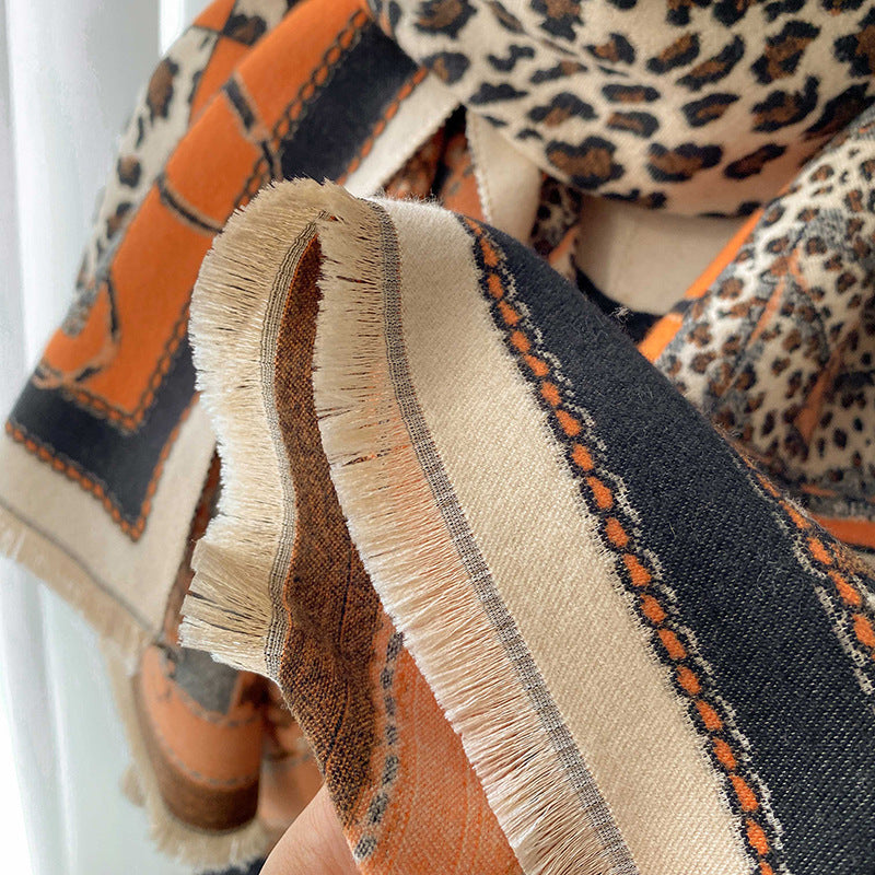 Leopard Jacquard Scarf