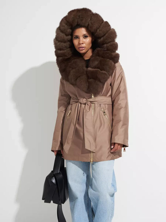 Genuine Polar Fox Fur Trim Rabbit Fur Insulated Parka Alaska® Outerwear Company