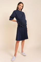 Maternity Infinity Skirt in Midnight Navy Apparalel