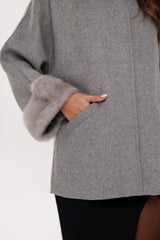 Genuine Mink Fur Virgin Wool Coat Alaska® Outerwear Company