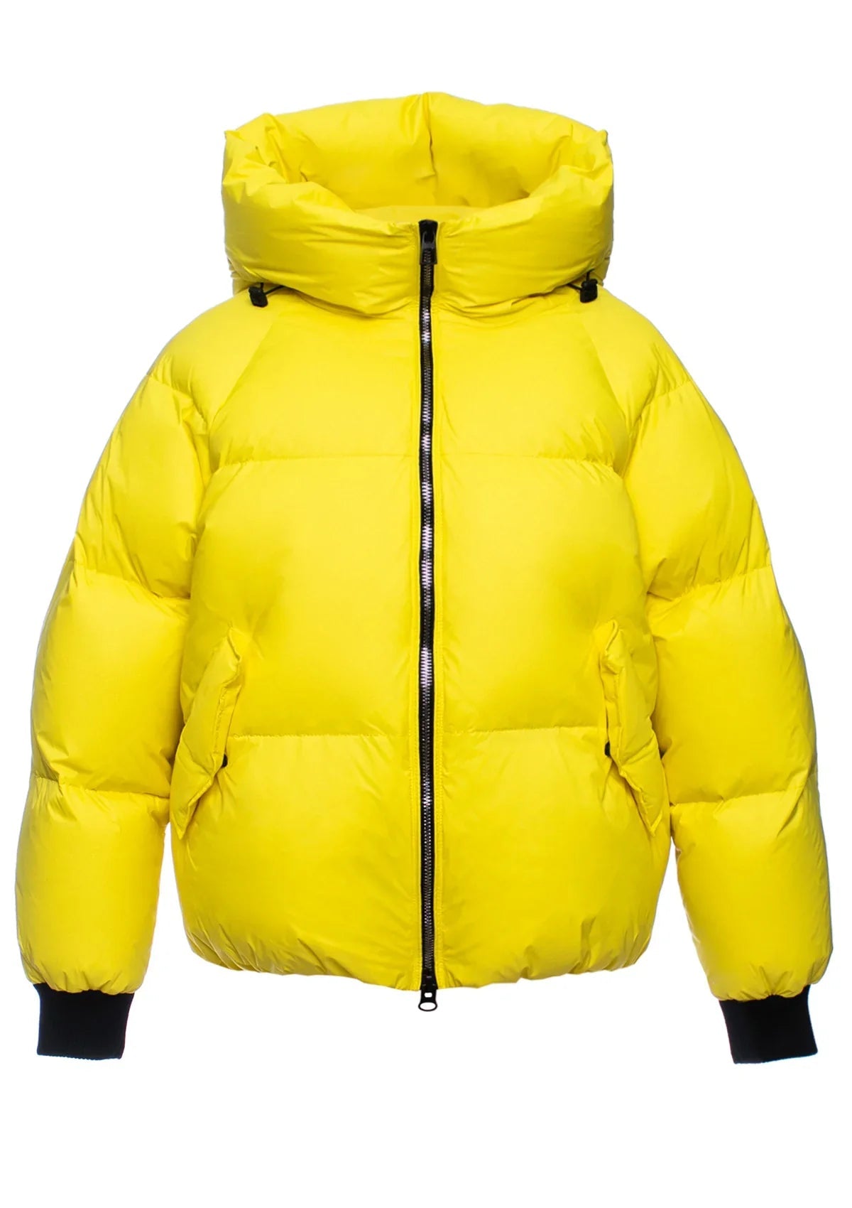 Gisela Premium Hooded Down Puffer Jacket in Yellow Alaska® Outerwear Company