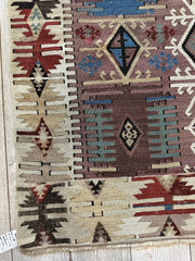Reyhanli Anatolian 19th C Antique One Of A Kind Kilim Rug 5’ x 8’3” Rugistan