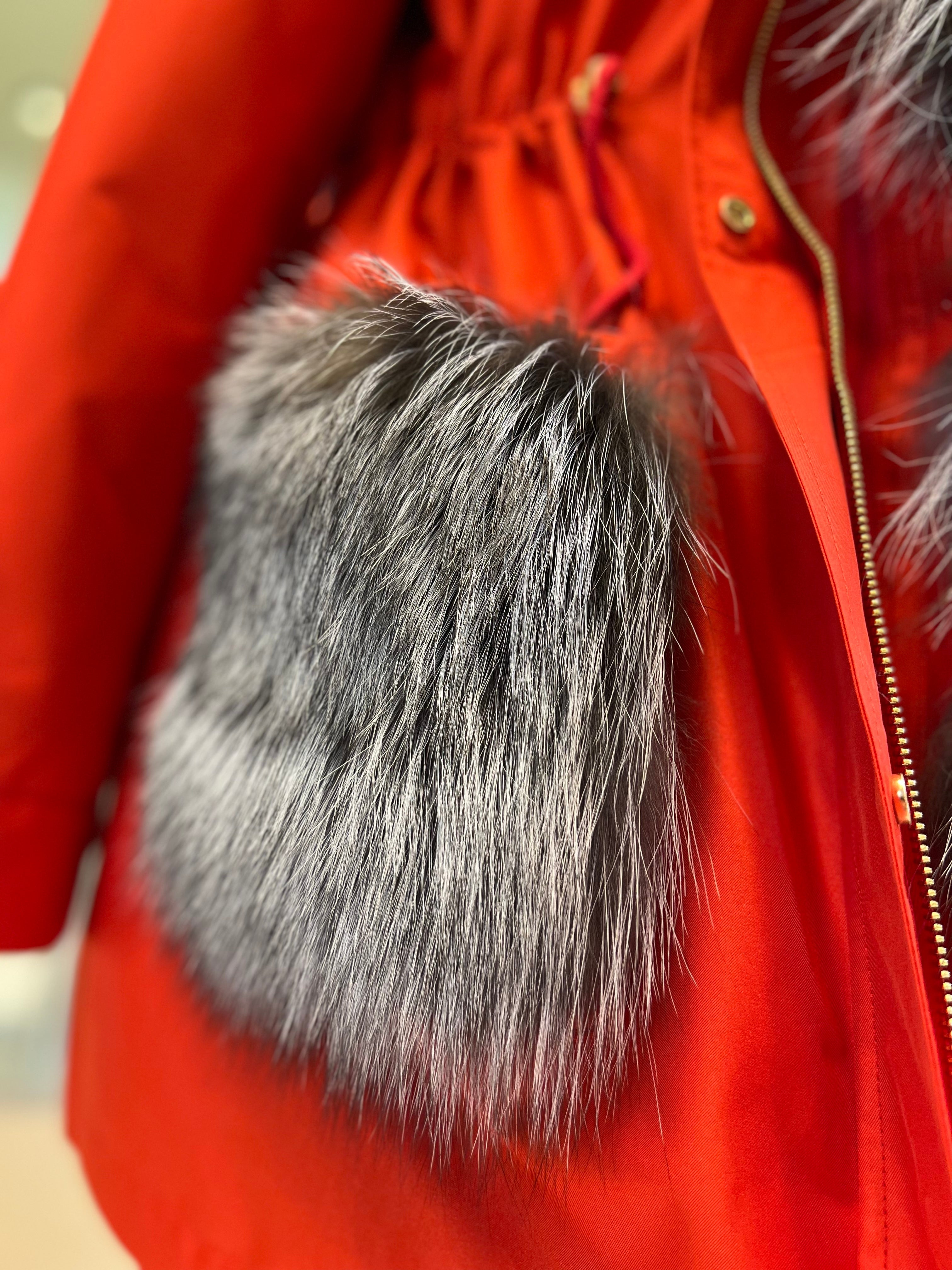 Genuine Silver Fox Fur Rabbit Fur Insulated Parka Alaska® Outerwear Company