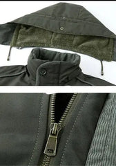 Lambswool Cotton Coat | Versatile Jacket with Lambswool Liner