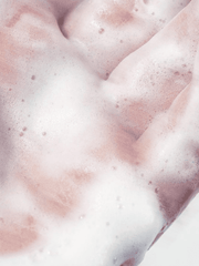 Close-up of pink and white foamy texture