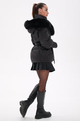 Amanda Genuine Fur Trim Down Fill Coat Alaska® Outerwear Company