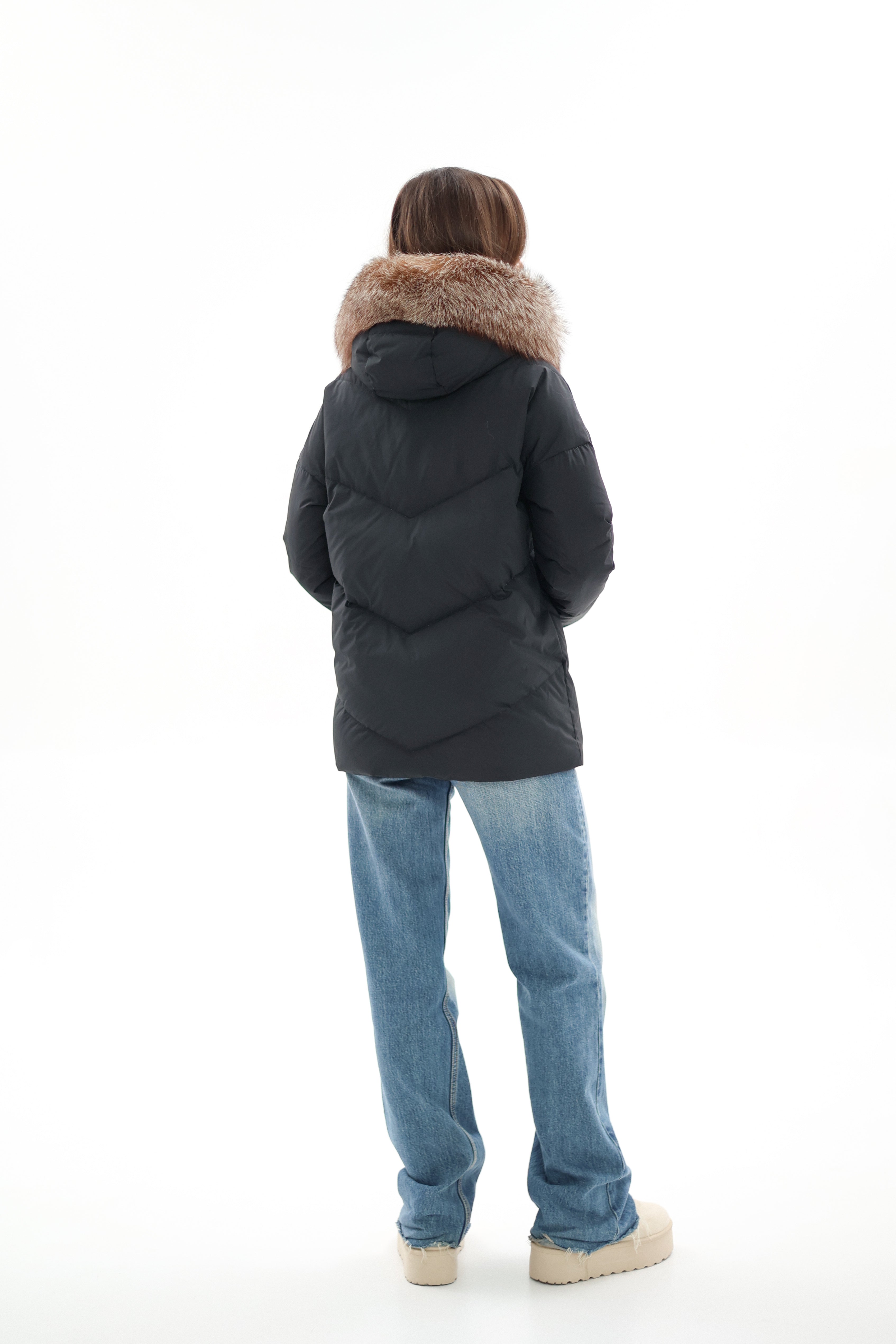Genuine Silver Fox Fur Down Insulated Parka Alaska® Outerwear Company