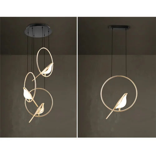 Graceful Magpie Modern Minimalist Chandelier – Elegant Lighting Design