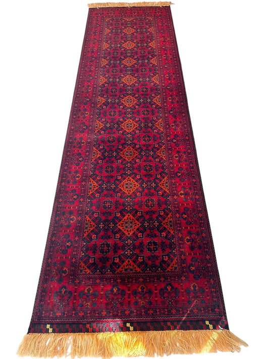 Afghani Fine Knots Bukhara Runner 2’10” x 9’10” Rugistan
