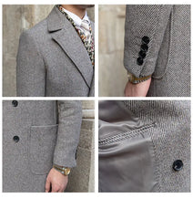 Men's  Wool Coat Family Shopolf