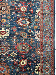 Trasitional Serapi Ghazni Wool Rug – 8' x 10’ – Intricate Floral Design Rugistan