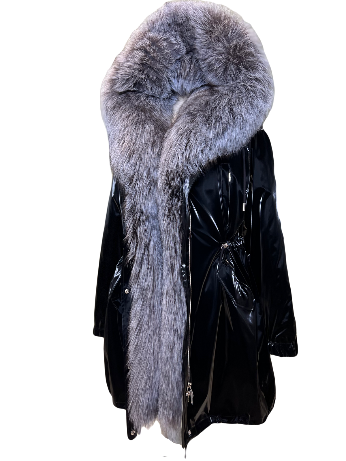 Genuine Silver Fox Fully Lined Hood Rabbit Insulated Parka Alaska® Outerwear Company