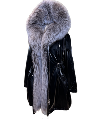 Genuine Silver Fox Fully Lined Hood Rabbit Insulated Parka Alaska® Outerwear Company