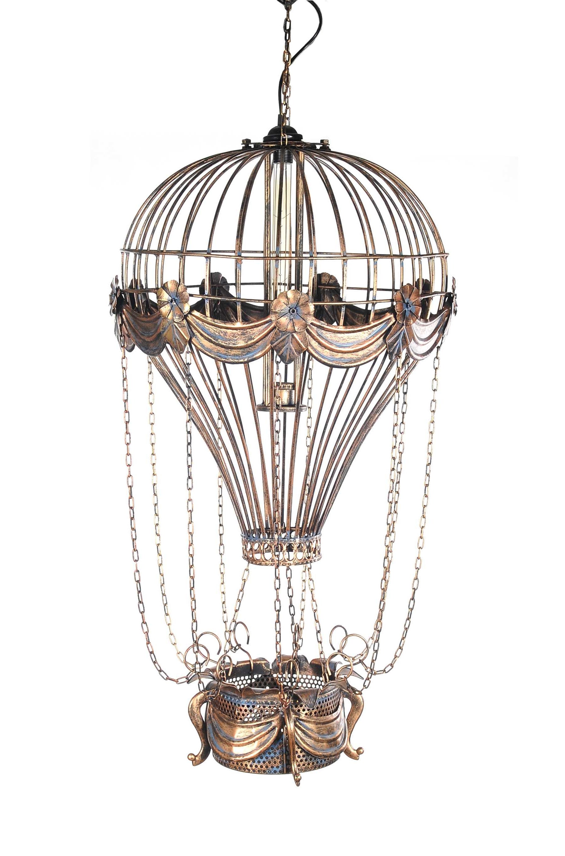 Vintage Hot Air Balloon Pendant