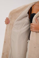 Faux Mink Effect Fur Hooded Coat Alaska® Outerwear Company