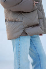 Genuine Fur Trim Down Fill Coat