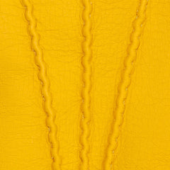 Matteo (yellow) - Italian gloves made of American deerskin leather with cashmere lining