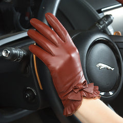 Women's Winter Leather Gloves