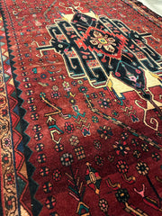 4'2” x 11’4” Hand Knotted Farahan Persian Wool Runner Rug Rugistan