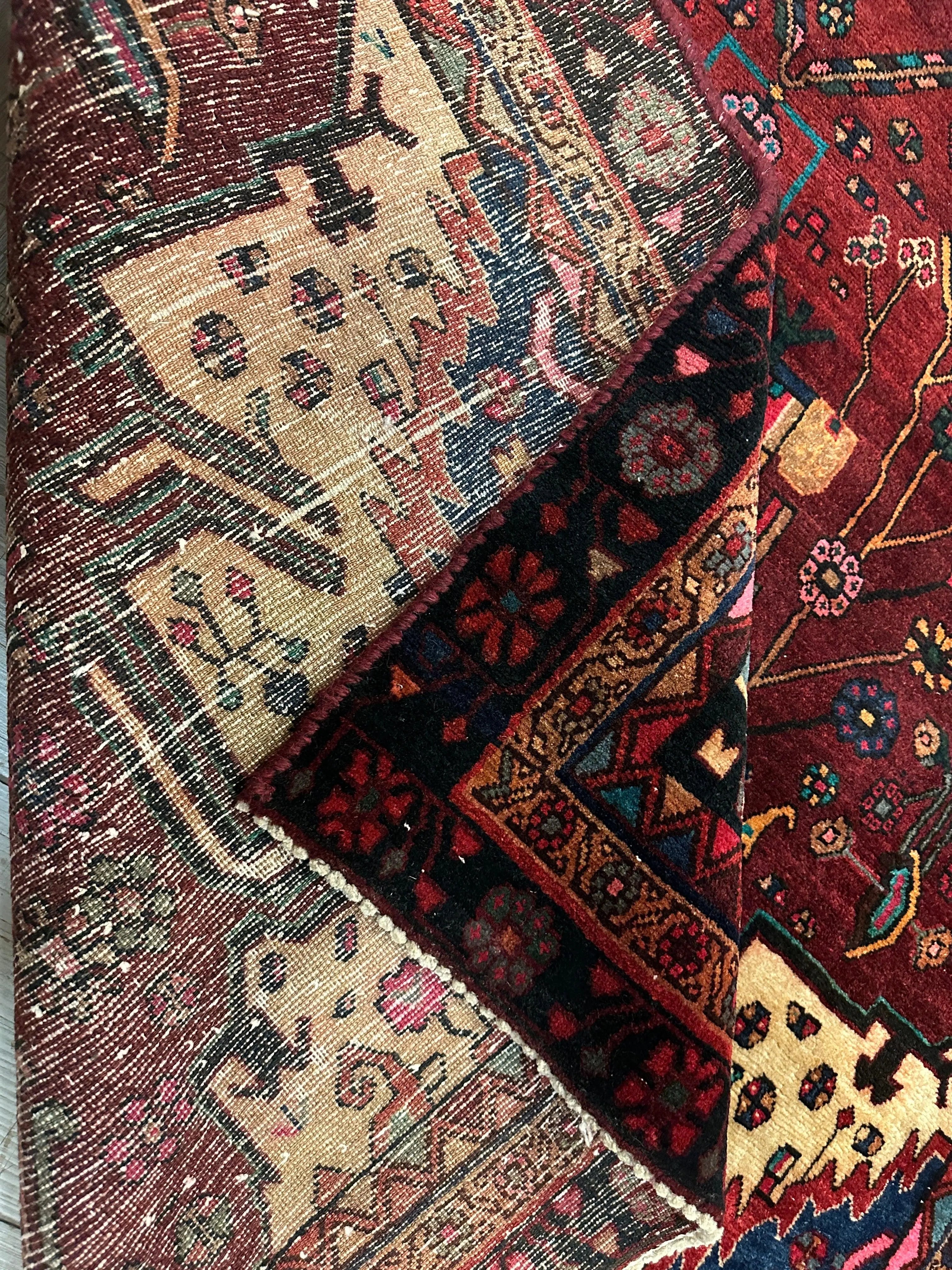 4'2” x 11’4” Hand Knotted Farahan Persian Wool Runner Rug Rugistan