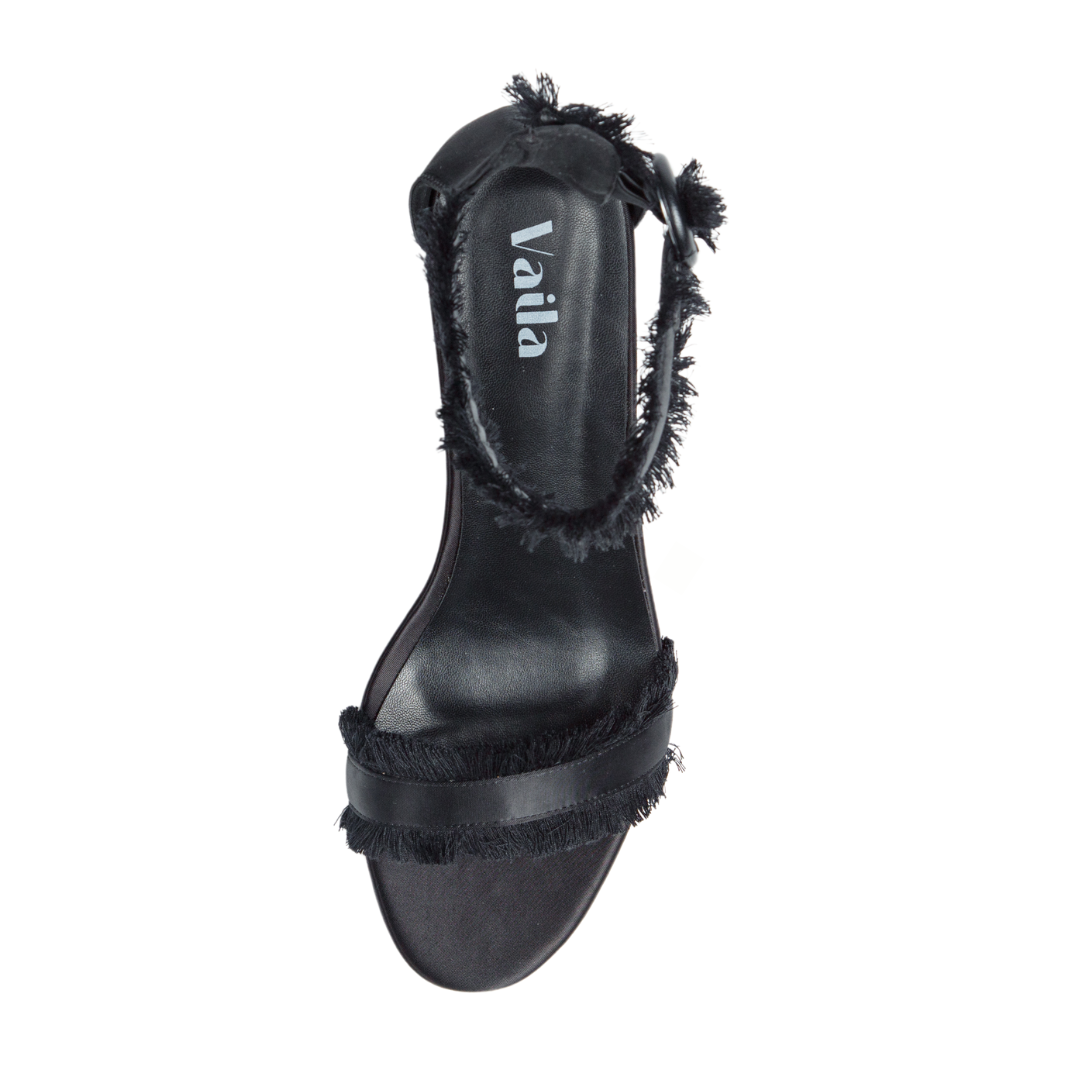 Angela Wedges Black Vaila Shoes