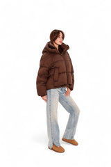 Dark Chocolate Insulated Bio-Down Jacket