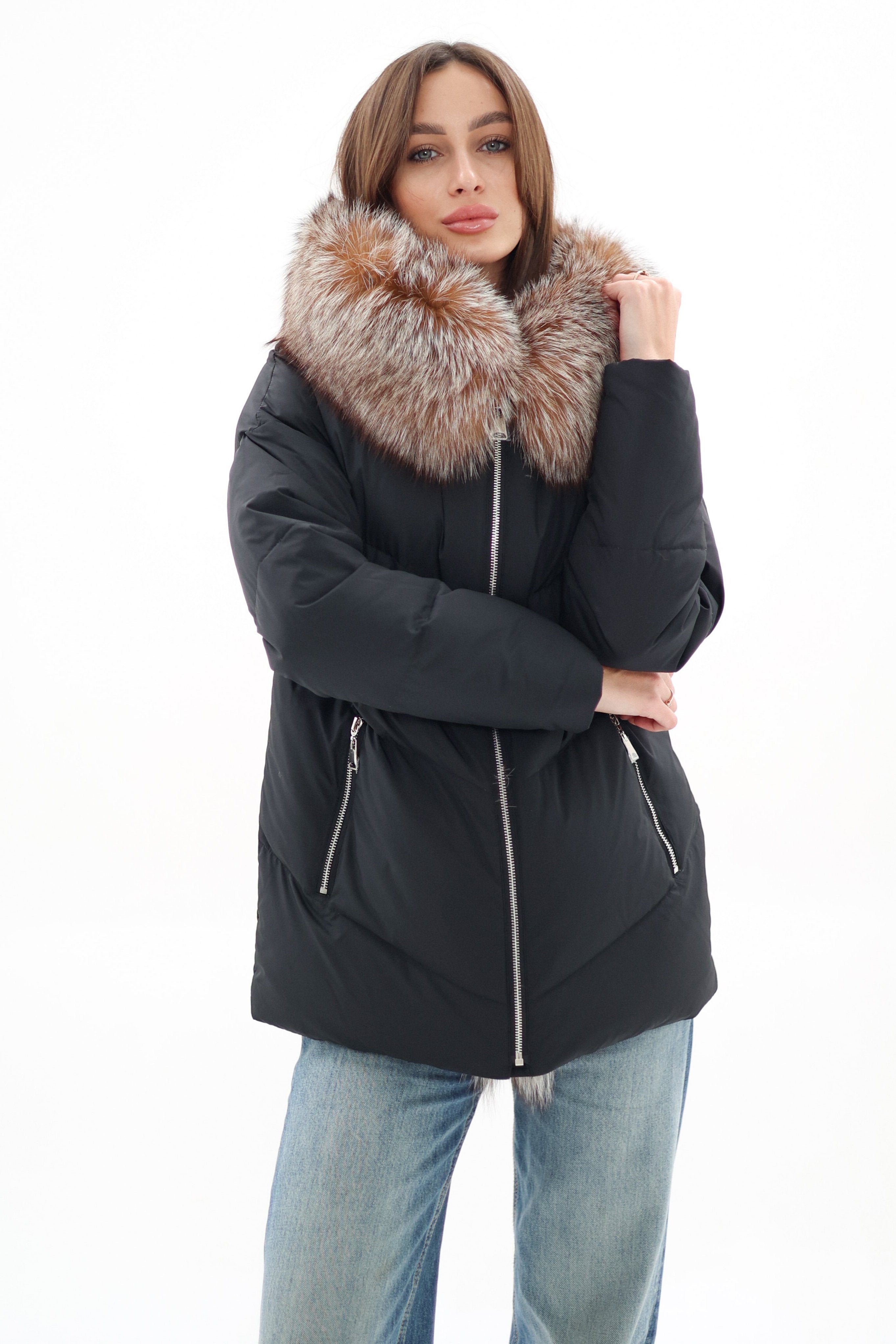 Genuine Silver Fox Fur Down Insulated Parka Alaska® Outerwear Company