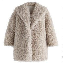 Women's Casual Wool Coat Korean Version