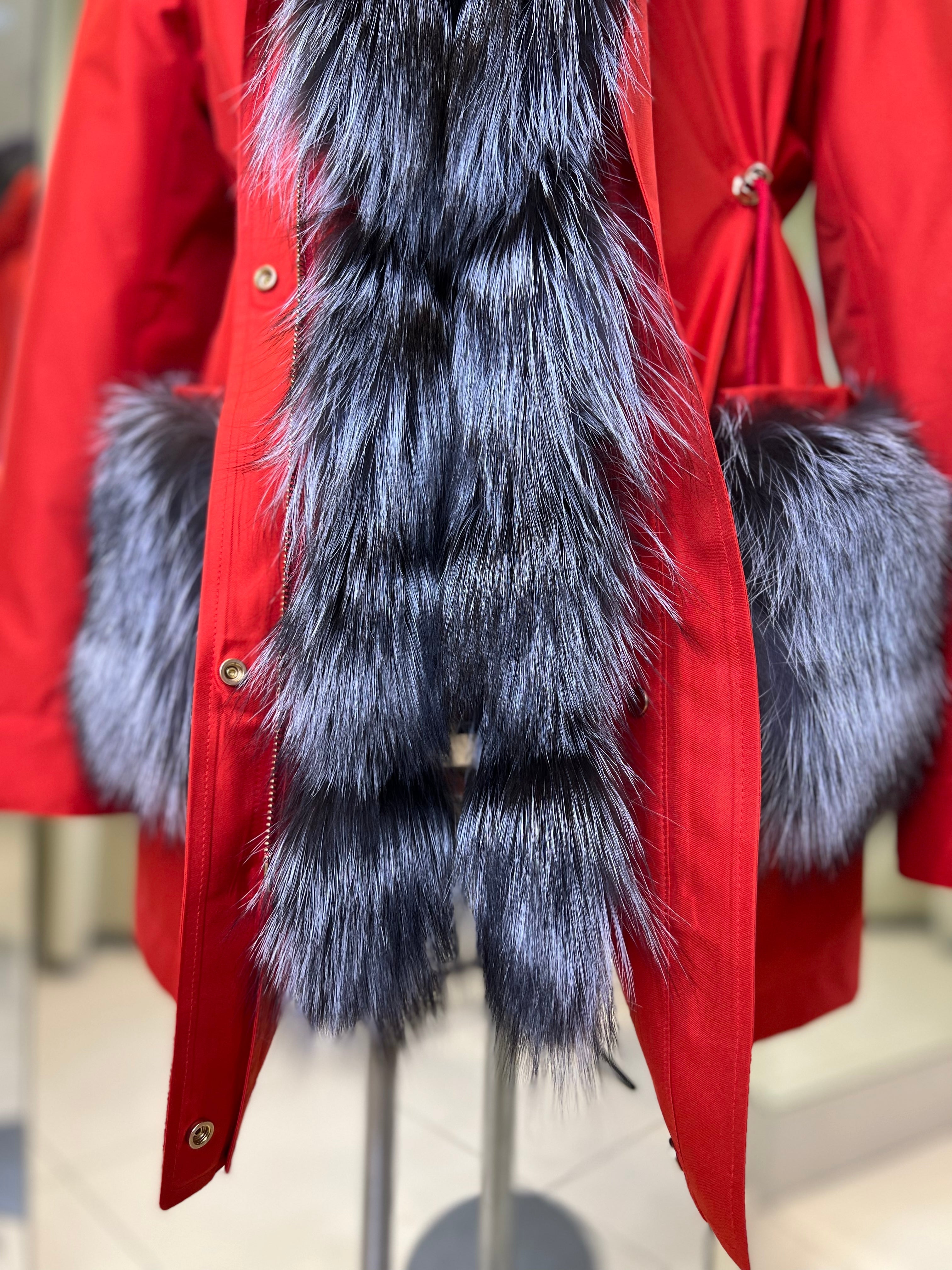 Genuine Silver Fox Fur Rabbit Fur Insulated Parka Alaska® Outerwear Company
