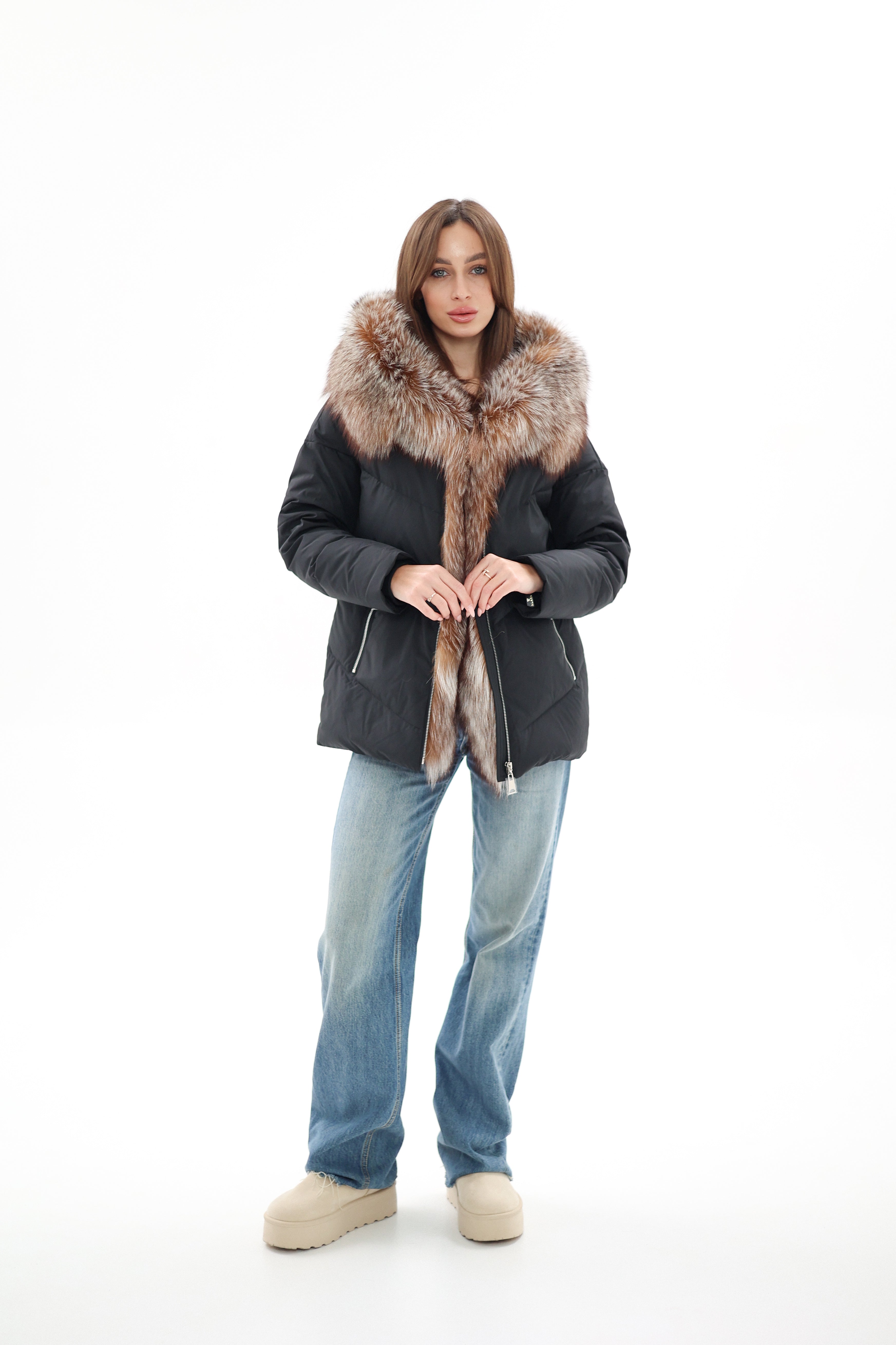 Genuine Silver Fox Fur Down Insulated Parka Alaska® Outerwear Company