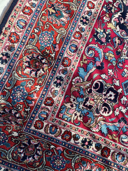 Persian Mashhad Hand Knotted Wool Area Rug 9’9” x 13’3” Rugistan