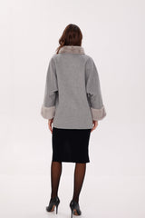 Genuine Mink Fur Virgin Wool Coat Alaska® Outerwear Company