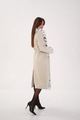 Genuine Arctic Fox Virgin Wool Wrap Coat Alaska® Outerwear Company