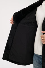 Faux Mink Effect Fur Coat