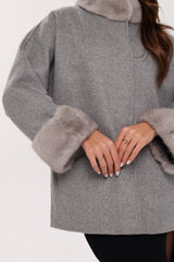 Genuine Mink Fur Virgin Wool Coat Alaska® Outerwear Company