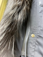 Genuine Silver Fox Fully Lined Hood Rabbit Insulated Parka Alaska® Outerwear Company
