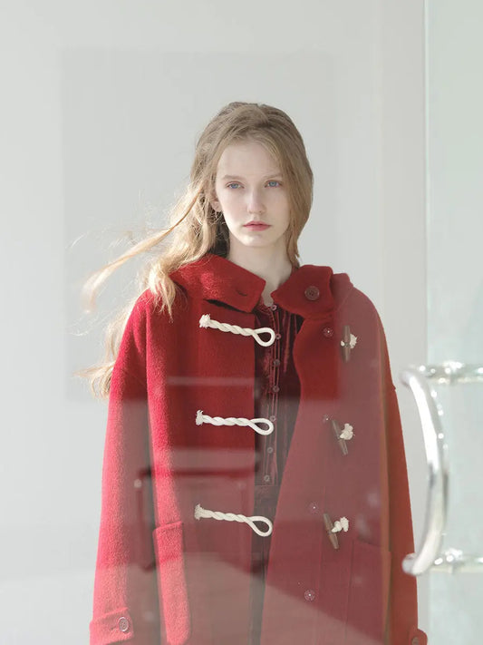 Double Faced Woolen Coat Women Family Shopolf
