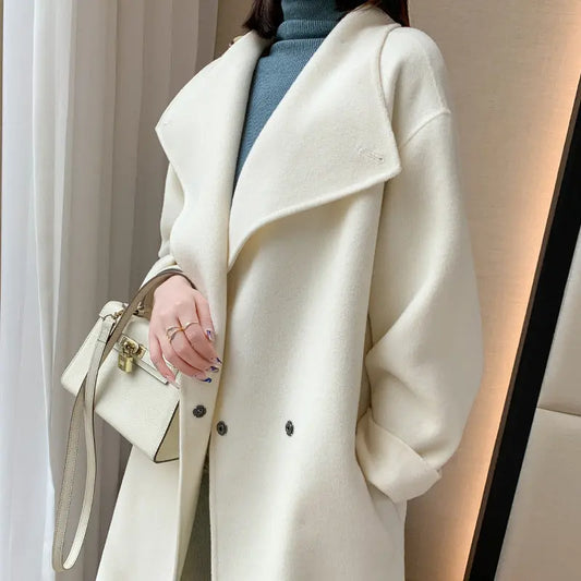 Woolen Coat  Straight Family Shopolf