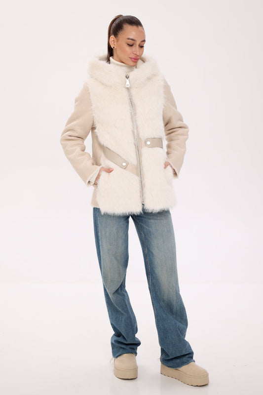 ⇆ Reversible Hooded Wool Blend Jacket Alaska® Outerwear Company