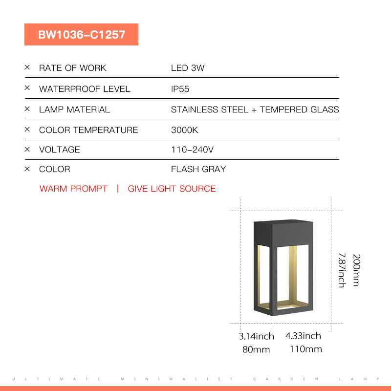 Waterproof LED Wall Light | Outdoor Durable Lighting