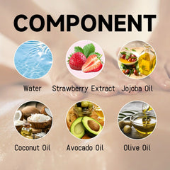 Strawberry Body Oil - 120ml | All-Natural Hydrating Body Juice Oil

