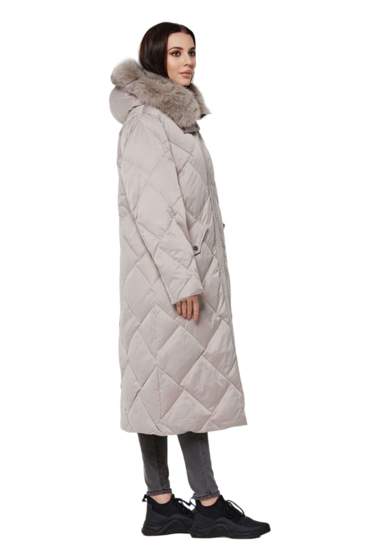 Genuine Polar Fox Fur Collar-Hood Down Winter Coat Alaska® Outerwear Company