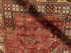 Antique Turkish Wool Distressed Prayer Rug 4’3” x 5’11” Rugistan