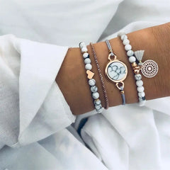 Bead Chain Bracelet Set Anklet Family Shopolf