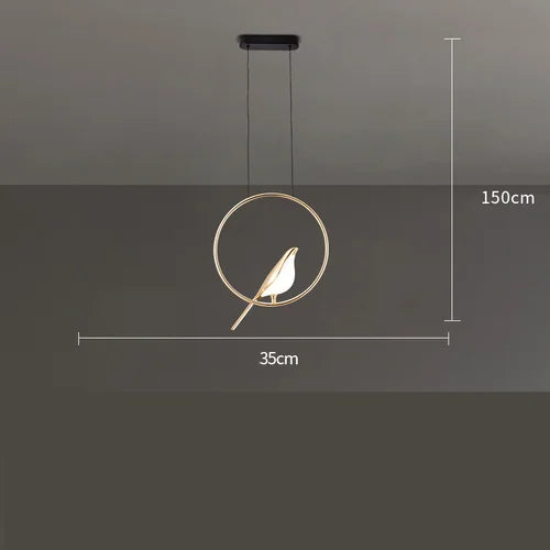 Graceful Magpie Modern Minimalist Chandelier – Elegant Lighting Design