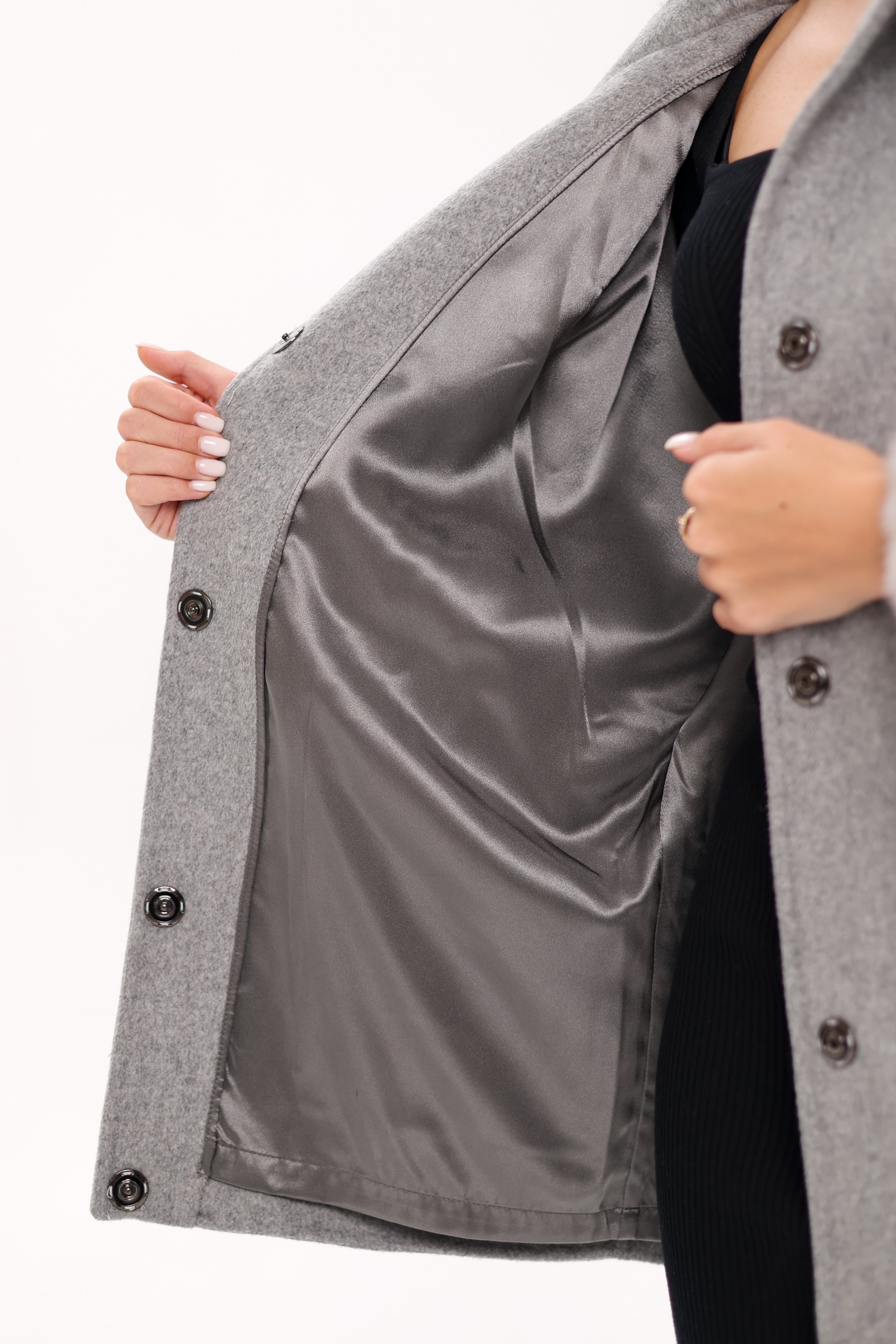 Genuine Mink Fur Virgin Wool Coat Alaska® Outerwear Company